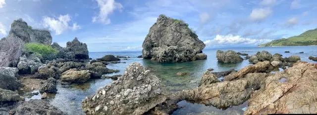 Rocky cove near the resort